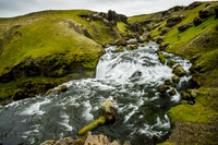 Above Skogafoss on the Skoga