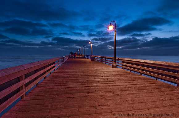 From the pier at dusk, Imperial Beach