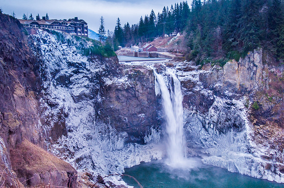 Snoqualmie Falls, Winter