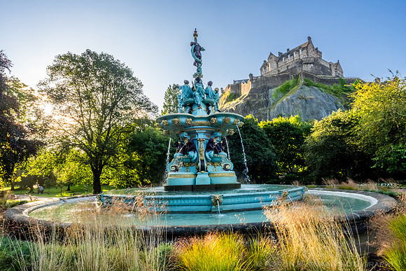 Princes Street gardens, Edinburgh, Scotland