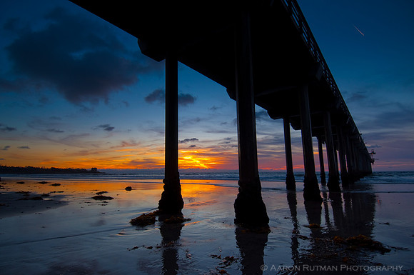 Blue Sundown at Scripps Pier, La Jolla Shores