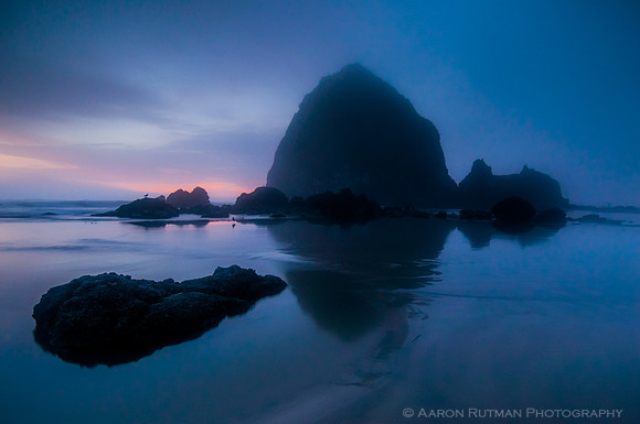 Haystack Rock Dusk, Cannon Beach, OR