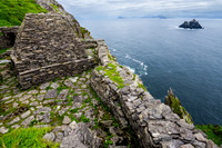 Little Skellig and the Skellig Michael monastery