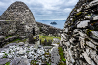 Little Skellig and the Skellig Michael monastery