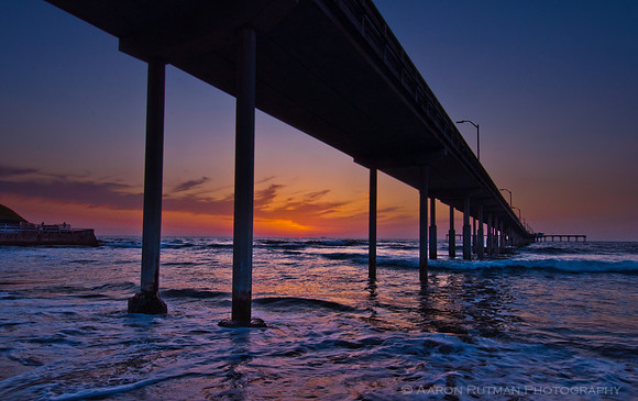Under the Ocean beach pier