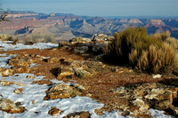 The rim of the canyon