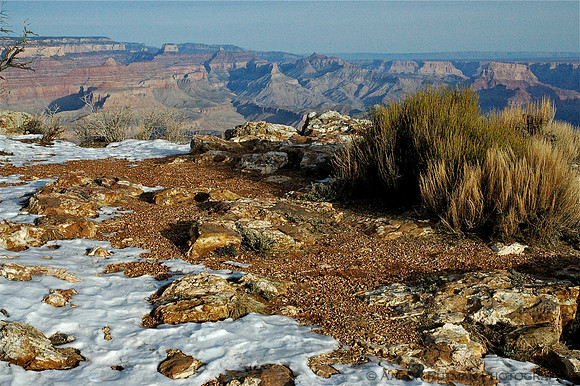 The rim of the canyon