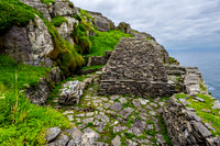 Little Skellig and the Skellig Michael monastery