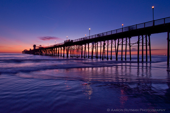 Oceanside soft water reflections