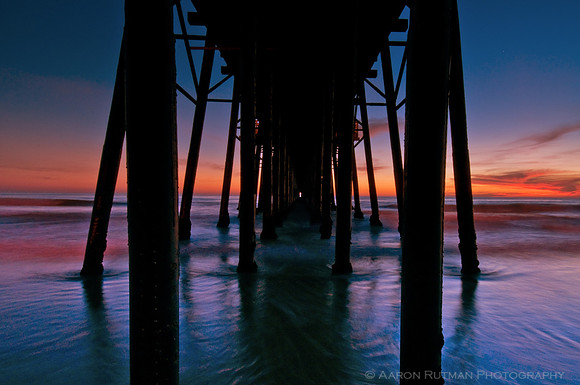 Oceanside pier en face