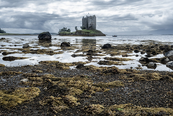 Castle Stalker on Loch Laich, County Argyll, Scotland