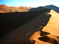 Wind on the dune, Sossusvlei, Namibia