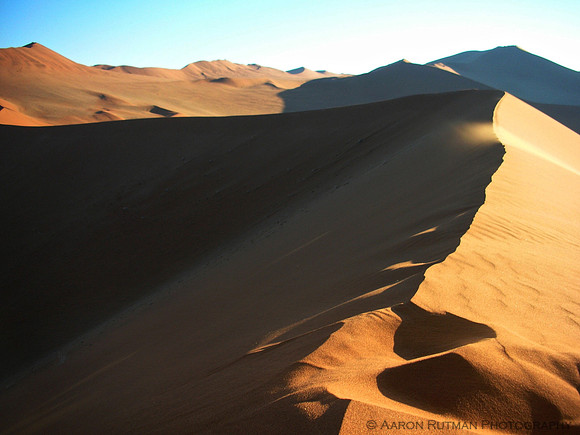 Wind on the dune, Sossusvlei, Namibia