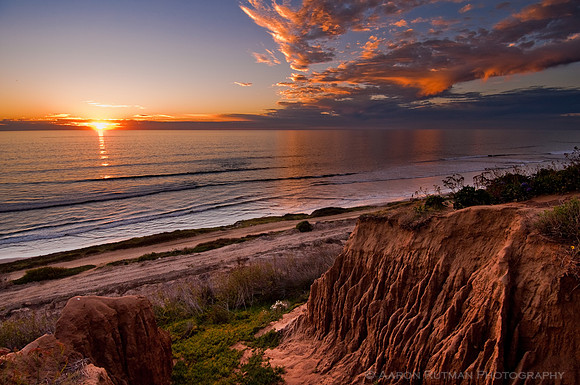 Torrey Pines State Beach Sundown