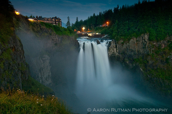 Snoqualmie Falls night