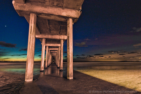 Scripps Pier under the stars