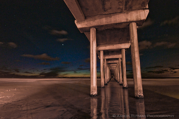 Scripps pier night light